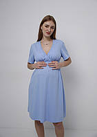 Сорочка для вагітних і для годування Pregnant Style Azure 44 Блакитна