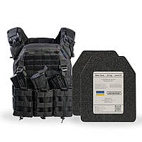 Бронежилет 4-го класса. Чорний. Вага 7 кг.