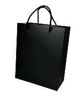 Подарунковий пакет Чорний 24х20х9см