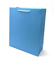 Подарунковий пакет Блакитний 24х20х9см