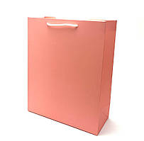 Подарунковий пакет Рожевий 24х20х9см