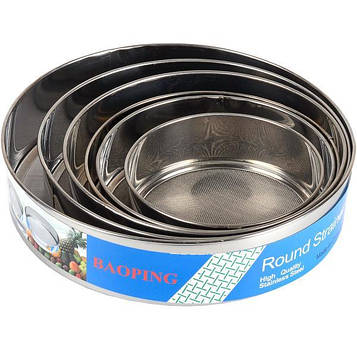 Сито для борошна метал набір 6шт