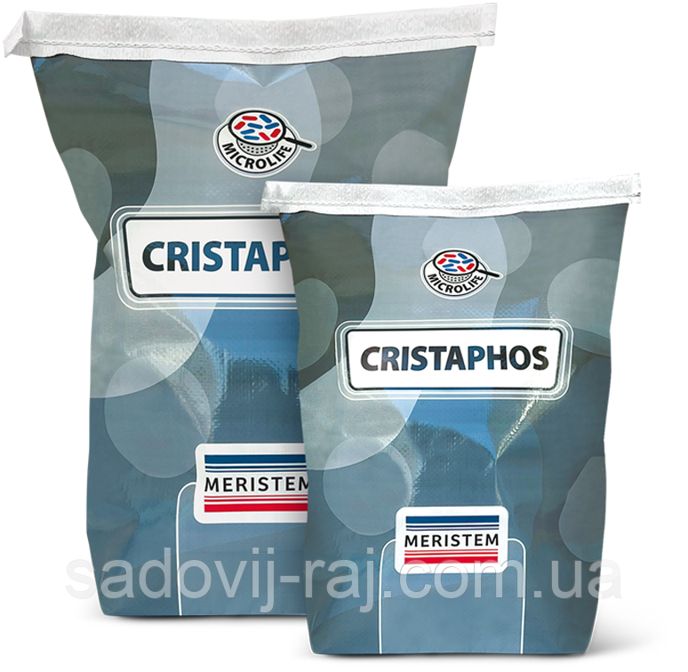 Добриво Кристафос Cristaphos NPK 11-30-11+ 2% Fulvic acids+ Bacillus subtilis 12 кг Meristem Іспанія