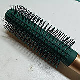 Жіноча щітка-брашинг круглий гребінець для волосся для дівчинки 23см / для укладання волосся / G4684 / зеленая, фото 3