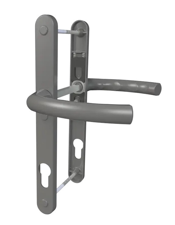 Ручка на планці "Antey" DHS 92/26/216 (33) Ral 7024 графіт підпружинена