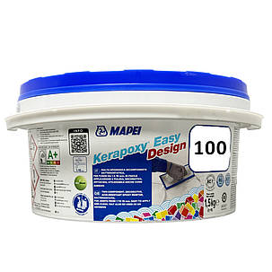 Епоксидна фуга для швів Mapei Kerapoxy Easy Design 100 білий 1.5кг, фото 1
