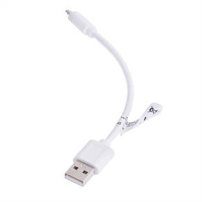 Кабель USBA-plug — USBmicro — plug довжина 0,15 м,, білий (USB-MICBM-0.15) Goobay, фото 2