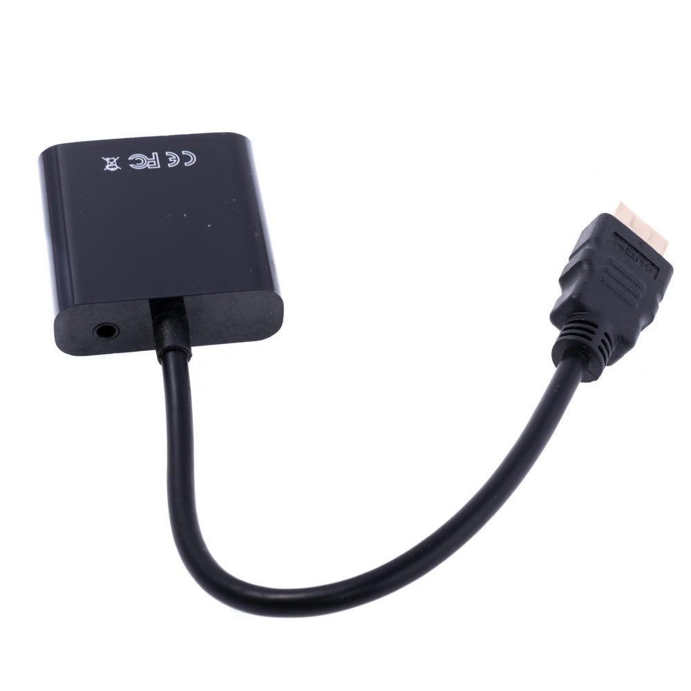 Кабель-перехідник HDMI 1080p type A to VGA з AUX