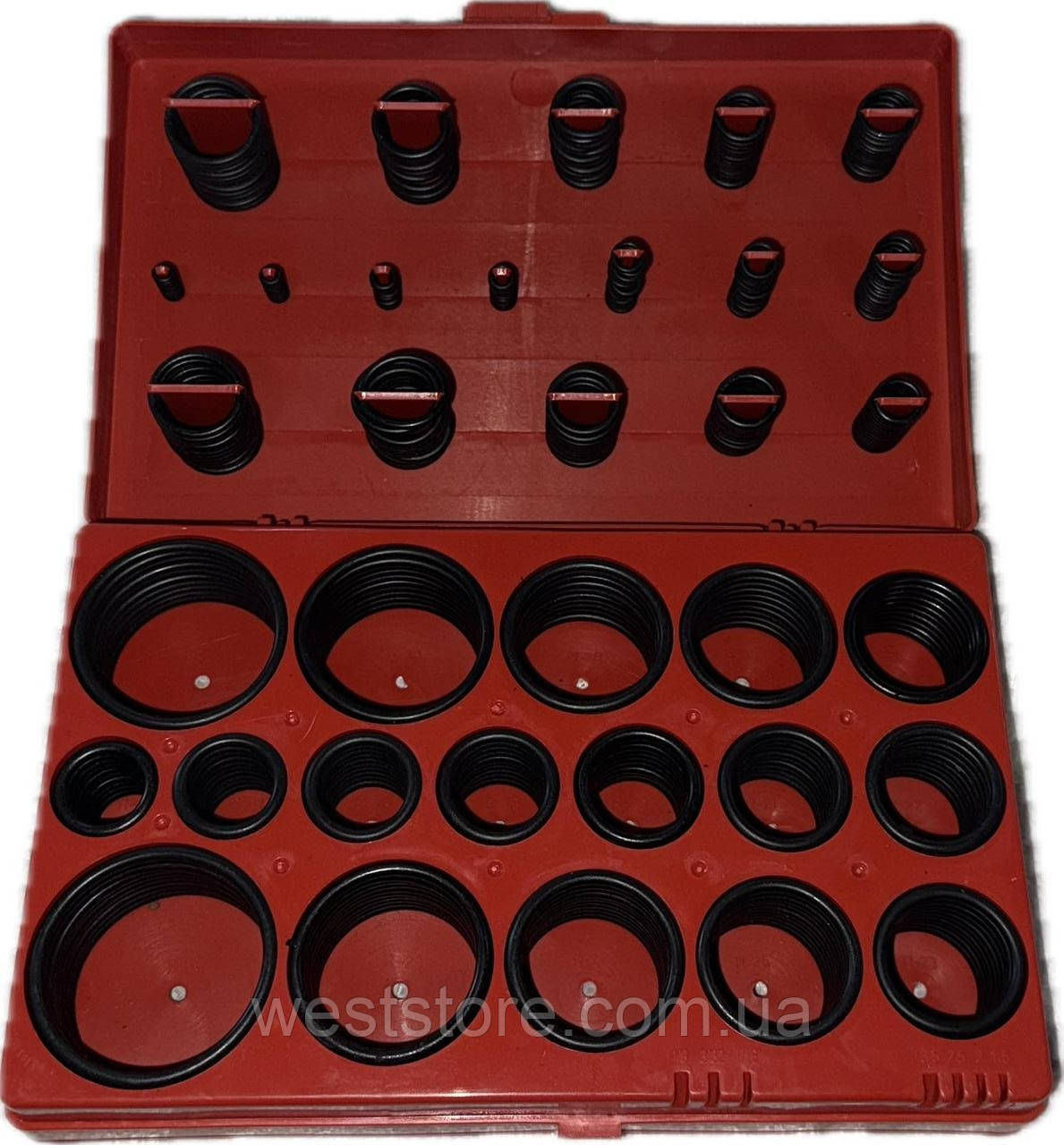 Набір гумових кілець МБС (маслобензостійких) 407 шт. FSO/Intertool, фото 1