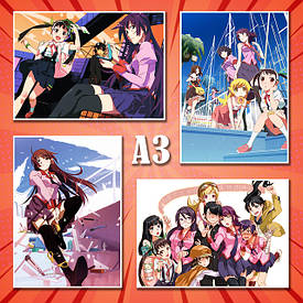 Плакати Аніме Bakemonogatari / Цикл Історій