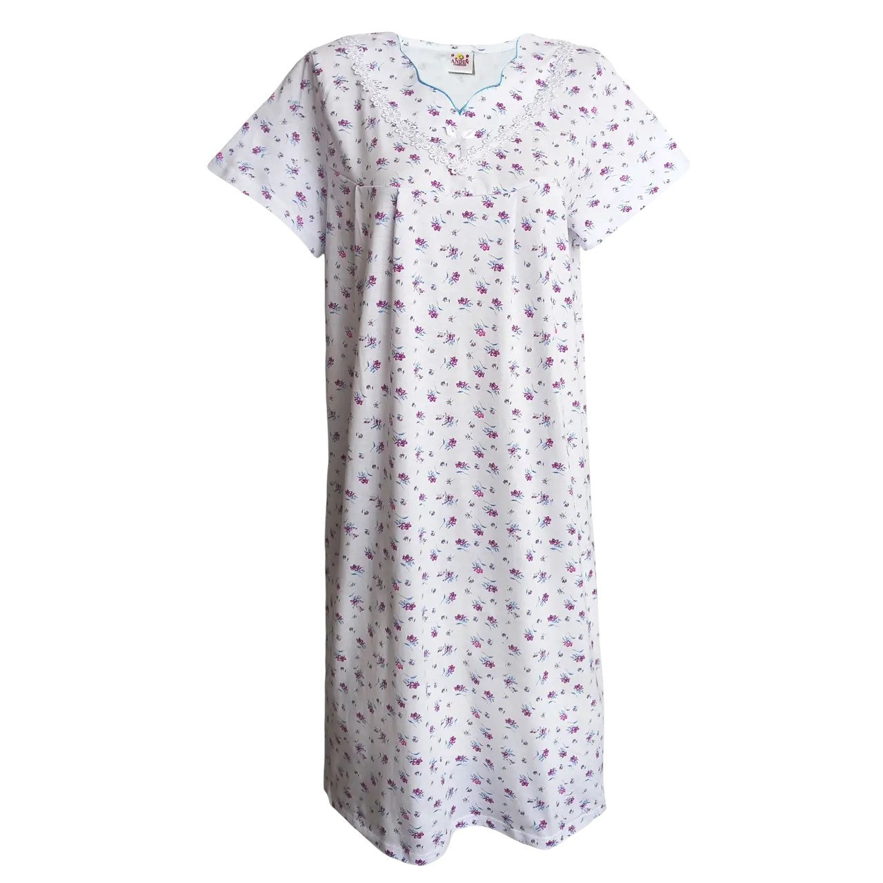 Нічні сорочки жіночі 100% бавовна Andin без рукав розмір 48-50, фото 1