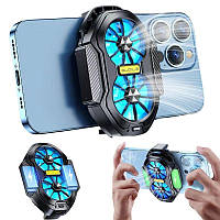 Кулер/охолоджувач для телефона подвійний бездротовий на акумуляторі 600 Mah FS01 Dual Fan чорний (GS-174210)