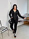Жіночий прогулянковий весняний костюм кофта на блискавці штани джоггери трикотаж Алекс великого розміру VS, фото 10