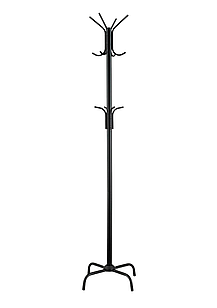 Вішалка Кактус для одягу, металева на 12 гачків, колір чорний (50х50х185см)
