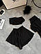 Шовкова жіноча піжама трійка спокусливий жіночий одяг для дому Топ шорти штани шовк на подарунок VS, фото 3