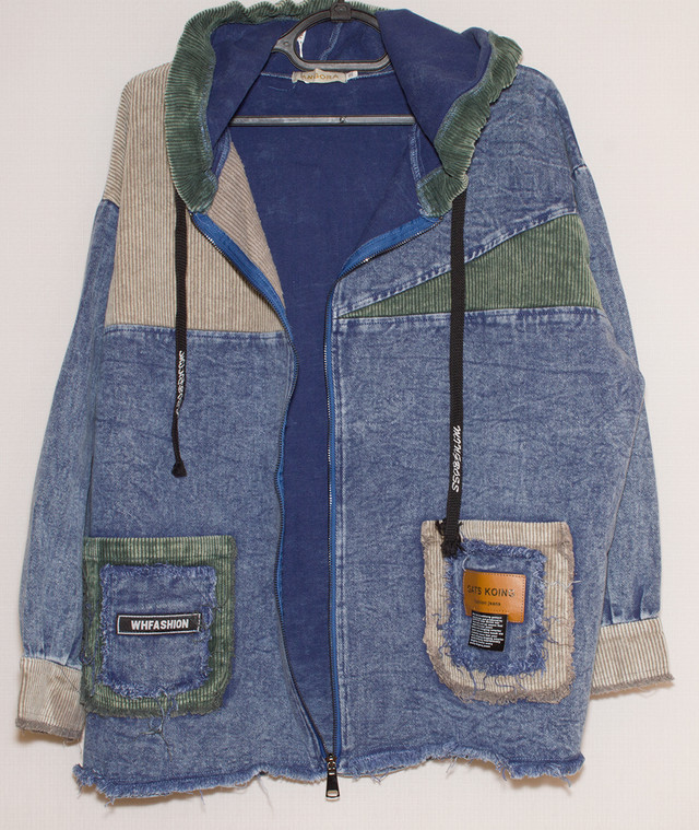 Жіноча джинсова куртка кардиган Джинсова куртка піджак