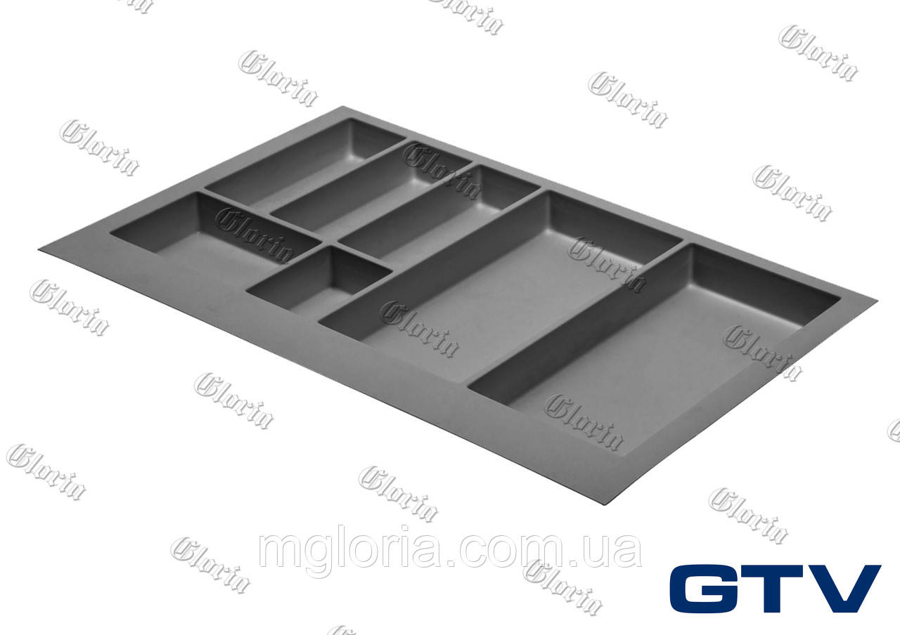 Лоток для столових приборів GTV Axispace графіт 800 мм, фото 1