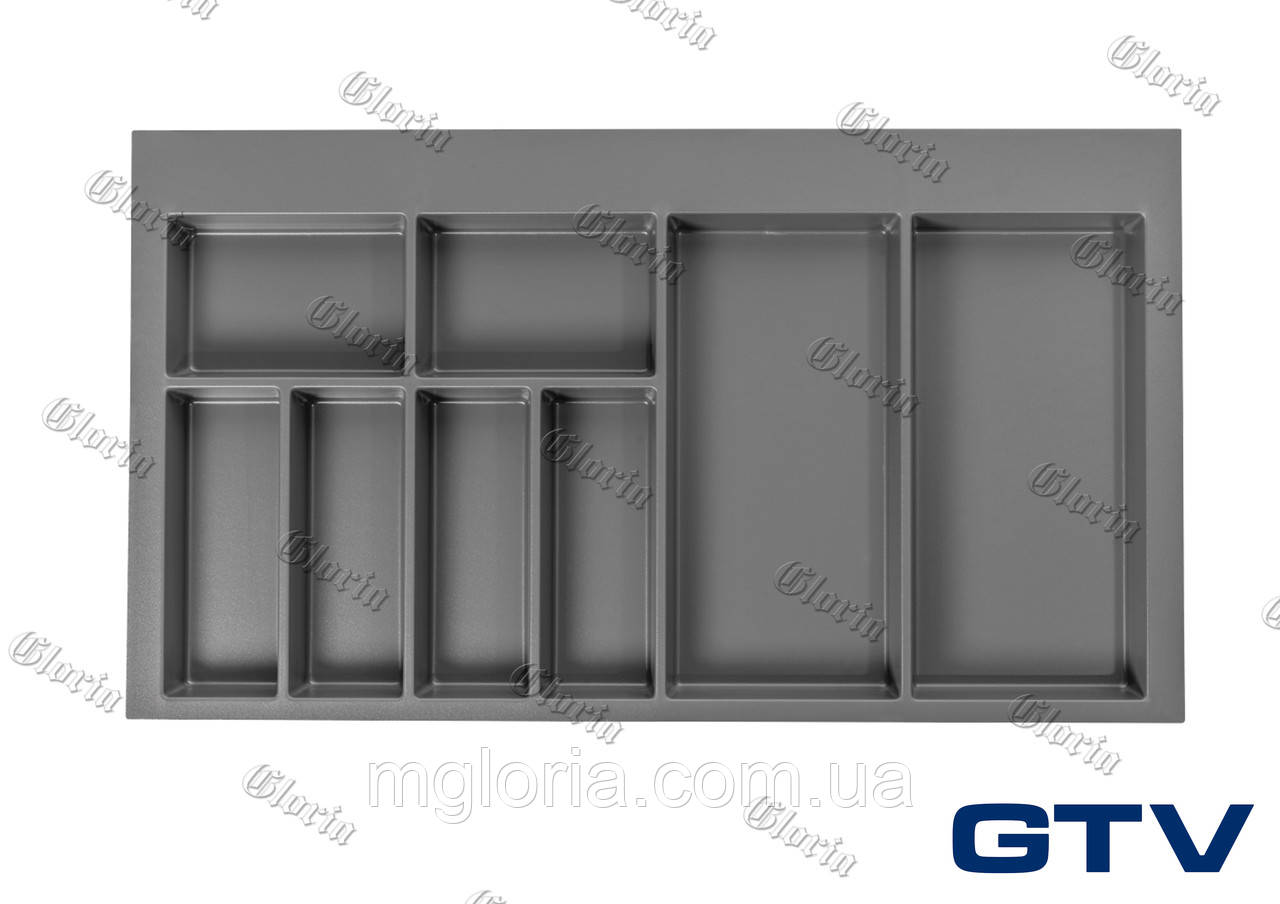 Лоток для столових приборів GTV Axispace графіт 900 мм