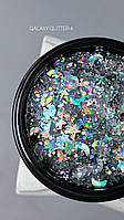 Гель для дизайну нігтів Saga Professional Galaxy Glitter №04, 8мл