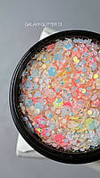 Гель для дизайну нігтів Saga Professional Galaxy Glitter №13, 8мл