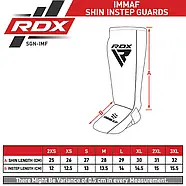 Захист для гомілок та стоп RDX NEOPRENE SHIN INSTEP IMMAF-1-RED-M, фото 8