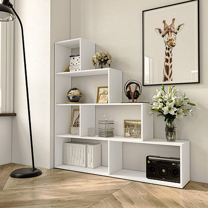 Стелаж для книг Moreli GT-57 Ш1422/В1427/Г280 мм Білий, фото 1