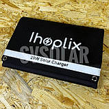 Складна, портативна сонячна панель IHOPLIX 28Вт 18В водонепроникна складна з Type C USB, фото 9