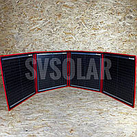 Складная, переносная, гибкая солнечная панель Dokio 160Вт 18В с контроллером, разъем USB 5В 2А