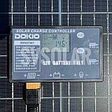 Складна, переносна, гнучка сонячна панель Dokio 160Вт 18В з контролером, роз'єм USB 5В 2А, фото 6