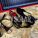 Складна, переносна, гнучка сонячна панель Dokio 80Вт 18В з контролером, роз'єм USB 5В 2А, фото 9