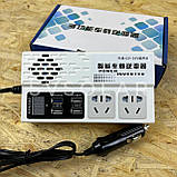 Автомобільний інвертор GIANDEL 250W з 2 розетками на 220V + 4 USB, фото 4