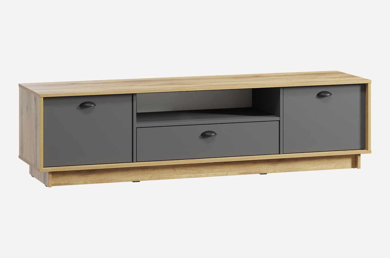 ТВ тумба Moreli K-0004 Ш1760/В460/Г450 Дуб аппалачі-Антрацит