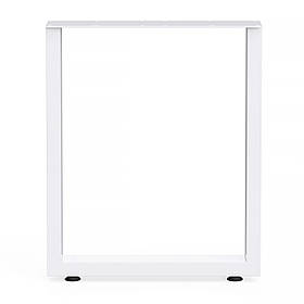 Регульована опора для столу з металу 600×100 мм, H 730 мм 1 шт Білий