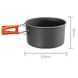 Набір туристичного посуду з анодованого алюмінію Cooking Set, фото 4