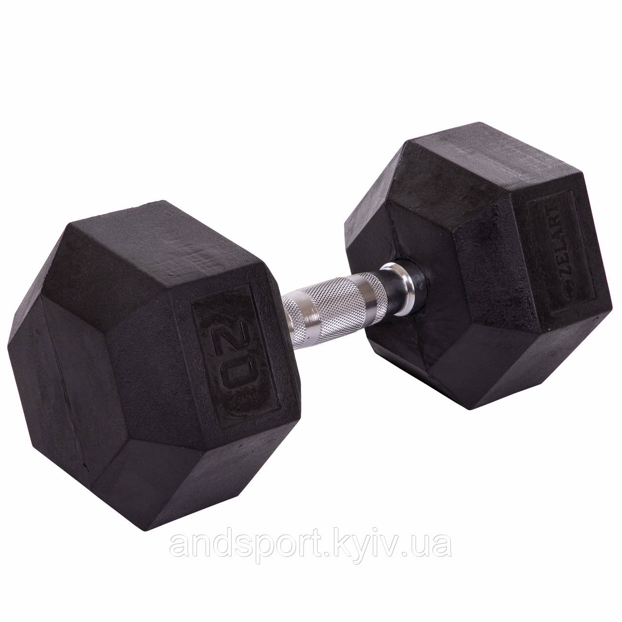 Гантель цільна шестигранна ZELART TA-5159-20 1шт 20кг Код TA-5159-20