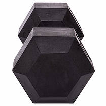 Гантель цільна шестигранна ZELART TA-5159-20 1шт 20кг Код TA-5159-20, фото 2