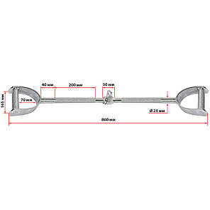 Рукоятка для м'язів спини паралельний хват Zelart TA-5149 Код TA-5149, фото 3