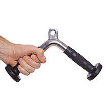 Ручка для тяги на трицепс V-подібна прогумована Zelart NT0444 Код NT0444, фото 4