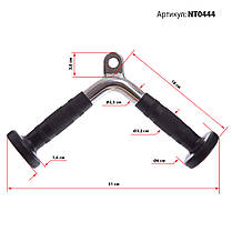 Ручка для тяги на трицепс V-подібна прогумована Zelart NT0444 Код NT0444, фото 5