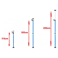 Підпори телескопічні для гіпсокартону 115–290 см AL-FA ALHTS2E, фото 6