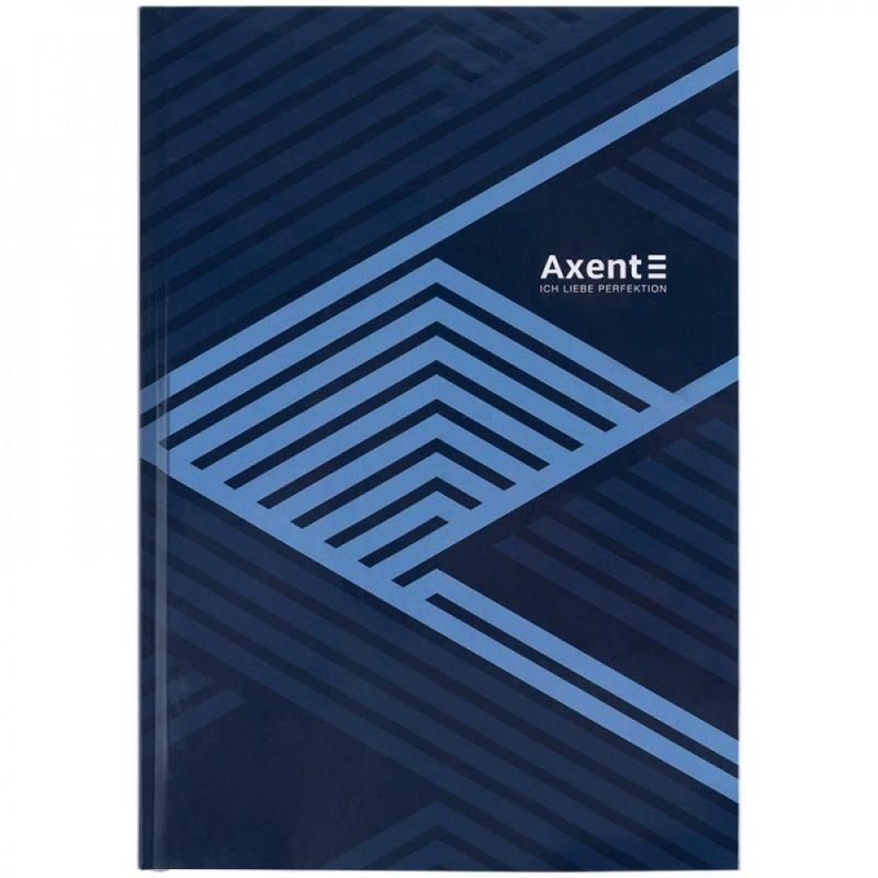 Блокнот А4 96л # Axent 8422-581-A Lines твер, переп, офсет синій 643185