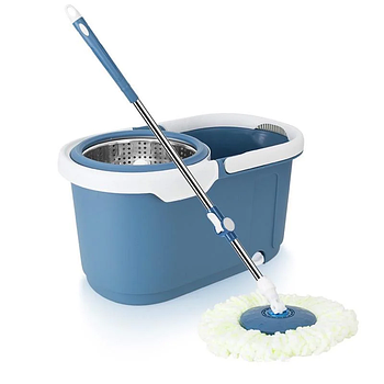 Швабра із відром та автоматичним віджимом Luxury Rotating Mop 10 л Синя