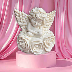 Силіконовий молд "ЯНГОЛ на трояндах"