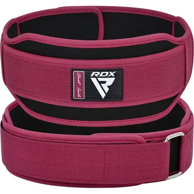 Пояс для важкої атлетики RDX RX5 Double Belt неопреновий Pink S від 71 см до 84 см