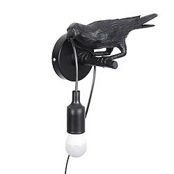 Бра Ворона Levistella цоколь E27 колір Чорний LVS4314