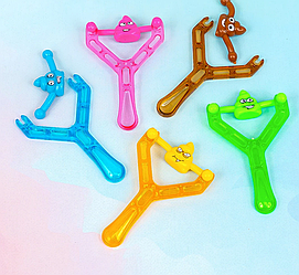 Дитяча Рогатка Какашка прилипалка 10 см