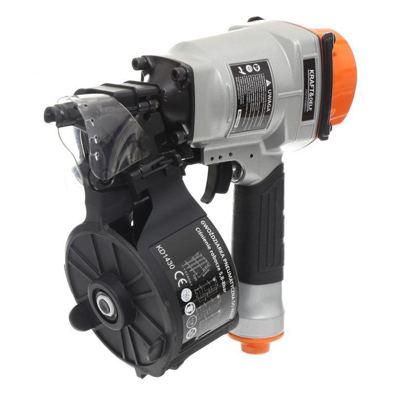 Пневматичний цвяхозабивний пістолет 120PSI Kraft&Dele 25-57 мм KD1430, фото 1