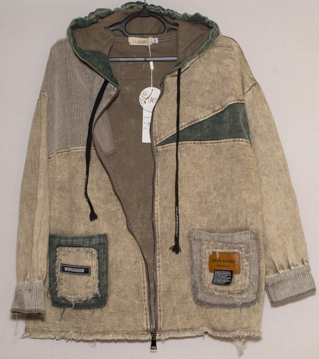 Жіноча джинсова куртка кардиган Джинсова куртка піджак