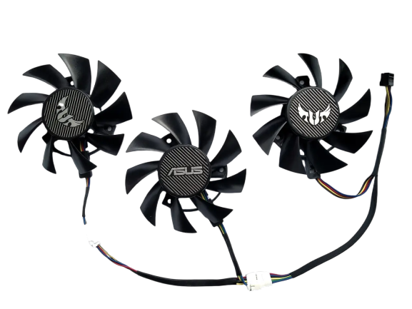 Вентилятор (кулер) Power Logic 35420 для відеокарти Asus TUF RX 5700 \ GTX 1660 Комплект 3шт (PLA08015S12HH)