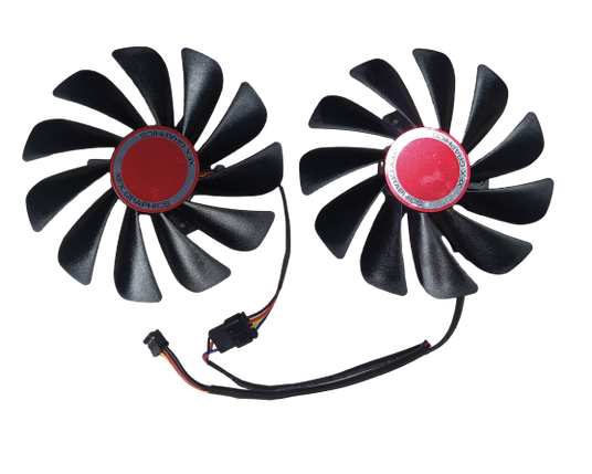 Вентилятор (кулер) First D 3189 для відеокарти XFX RX 580 комплект 2шт (FDC10U12S9-C), фото 1